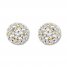 Diamond Earrings 1/2 ct tw Round-cut 10K Yellow Gold