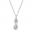 Emmy London Diamond Shoe Necklace 1/5 ct tw Sterling Silver