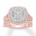 Diamond Engagement Ring 1-5/8 ct tw Round-cut 14K Two-Tone Gold