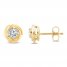 Center of Me Diamond Stud Earrings 3/8 ct tw 10K Yellow Gold