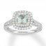 Neil Lane Quartz Engagement Ring 7/8 ct tw Diamonds 14K Gold