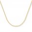 Cable Chain Necklace 14K Yellow Gold 18" Length