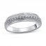 Men's Diamond Wedding Ring 1/2 ct tw 10K White Gold