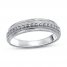 Men's Diamond Wedding Ring 1/2 ct tw 10K White Gold