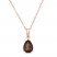 Le Vian Chocolate Quartz Necklace 14K Strawberry Gold-Electroplate