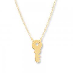 Key Necklace 14K Yellow Gold