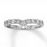 Leo Diamond Enhancer Ring 1/2 ct tw Round-cut 14K White Gold