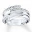 Diamond Ring 1/5 ct tw Round-cut Sterling Silver