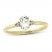 Aquamarine & Diamond Ring 1/20 ct tw 10K Yellow Gold