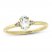 Aquamarine & Diamond Ring 1/20 ct tw 10K Yellow Gold