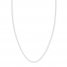 Adjustable 22" Cable Chain 14K White Gold Appx. .9mm