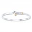 Bangle Bracelet Sterling Silver/14K Gold