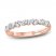 Monique Lhuillier Bliss Diamond Wedding Band 1/2 ct tw Marquise & Round-cut 18K Rose Gold