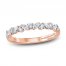 Monique Lhuillier Bliss Diamond Wedding Band 1/2 ct tw Marquise & Round-cut 18K Rose Gold