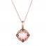 Le Vian Opal Necklace 1/8 ct tw Diamonds 14K Strawberry Gold 18"