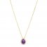 Le Vian Amethyst & Diamond Necklace 1/8 ct tw 14K Honey Gold 18"