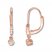 Le Vian Pale Brown Diamond Earrings 1/4 cttw 14K Strawberry Gold