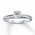 Diamond Solitaire Ring 1/2 carat Round-cut 14K White Gold