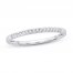 Diamond Wedding Band 1/15 ct tw Round-cut 14K White Gold