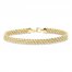 Italian Multi Strand Rope Bracelet 14K Yellow Gold 7.5"