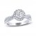 THE LEO Legacy Lab-Created Diamond Engagement Ring 1-3/8 ct tw Round-cut 14K White Gold