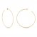 Large Hoop Earrings 14K Yellow Gold 60mm