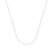 Bead Chain Necklace 14K White Gold 20" Length