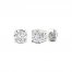 Lab-Created Diamonds by KAY Stud Earrings 2 ct tw Round-Cut 14K White Gold