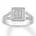 Diamond Ring 1/8 ct tw Round-cut Sterling Silver