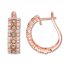 Le Vian Diamond Hoop Earrings 7/8 ct tw 14K Strawberry Gold