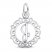 Letter J Charm Sterling Silver