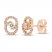 Encircled by Love Diamond Earrings 1/4 ct tw Round-cut 10K Rose Gold