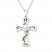Cross Necklace Cultured Pearl Sterling Silver/10K Gold