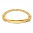 Men's ID Link Bracelet 14K Yellow Gold 8.5" Length