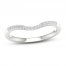 Diamond Wedding Band 1/15 ct tw Round-cut 10K White Gold