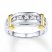 Men's Wedding Band 3/8 ct tw Diamonds 10K Two-Tone Gold