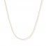 Cable Chain Necklace 14K Yellow Gold 16" Length