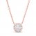 Lab-Created Diamonds by KAY Necklace 1/2 ct tw 14K Rose Gold 19"