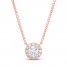 Lab-Created Diamonds by KAY Necklace 1/2 ct tw 14K Rose Gold 19"