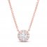 Lab-Created Diamonds by KAY Necklace 1/2 ct tw 14K Rose Gold 19"