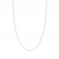 20" Singapore Chain 14K White Gold Appx. .8mm