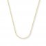 Wheat Chain Necklace 14K Yellow Gold 16" Length