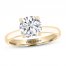 THE LEO Artisan Diamond Solitaire Engagement Ring 2 ct tw Round-cut 14K Yellow Gold