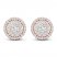 Diamond Stud Earrings 1/2 ct tw Round-Cut 10K Rose Gold