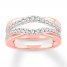 Diamond Enhancer Ring 1/2 ct tw Round-cut 14K Rose Gold