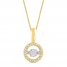 Unstoppable Love Diamond Necklace 10K Yellow Gold 19"
