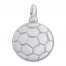 Soccer Ball Charm Sterling Silver