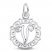 Letter V Charm Sterling Silver