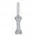 True Definition Dog Bone Charm 1/20 ct tw Diamonds Sterling Silver