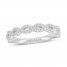 Diamond Wedding Band 1/3 ct tw Round-cut 14K White Gold